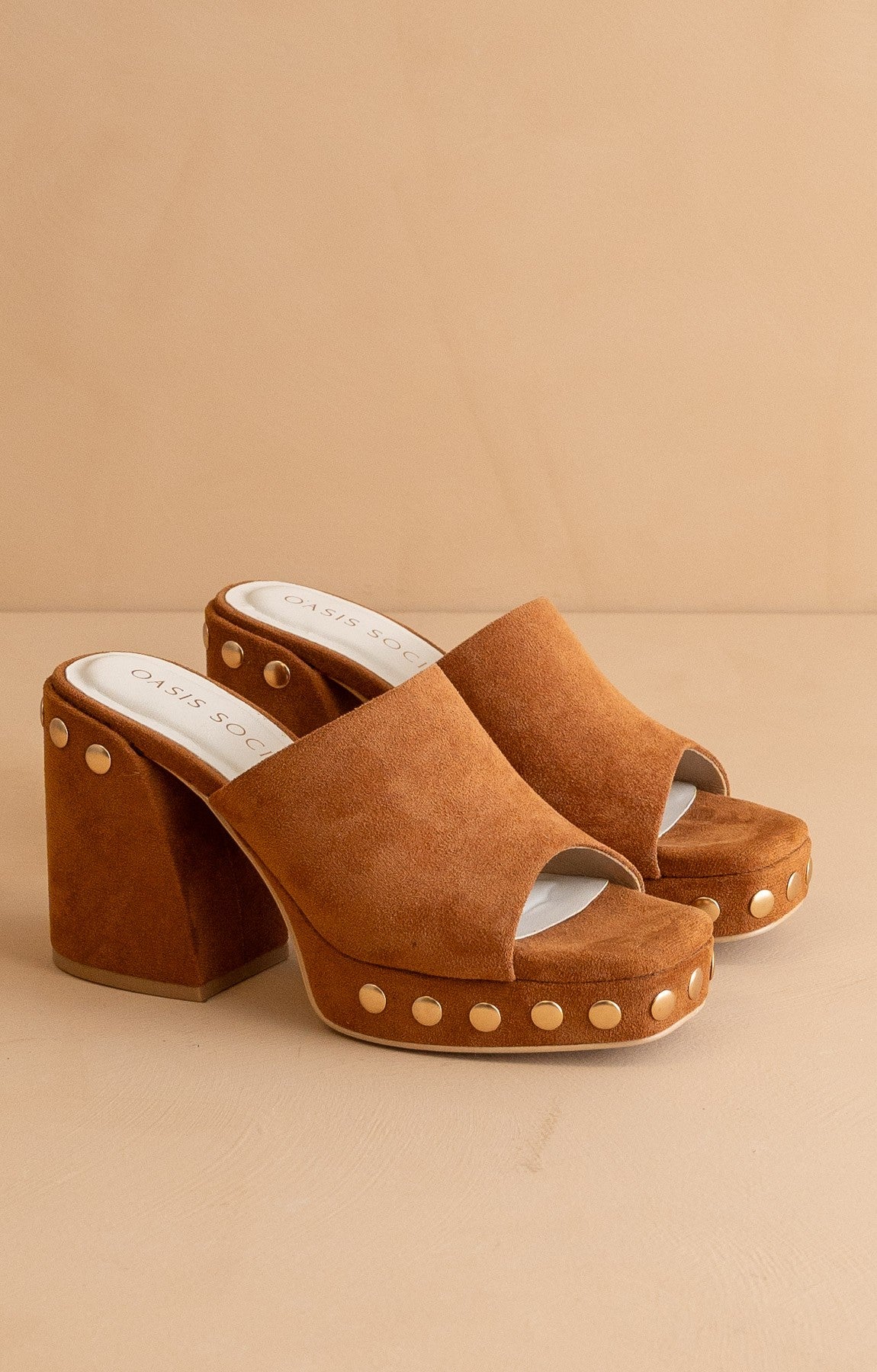 Leona - Studded Platform Heels