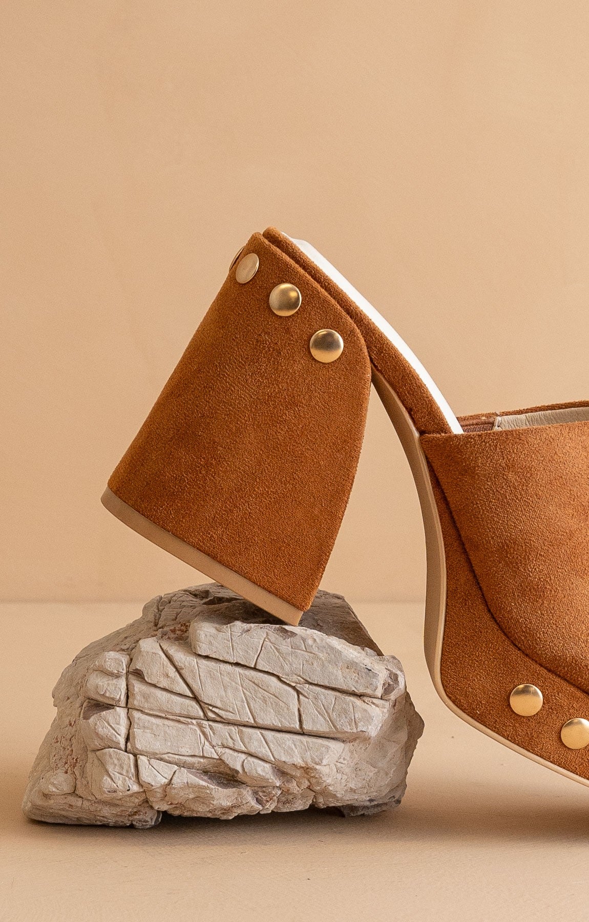 Leona - Studded Platform Heels
