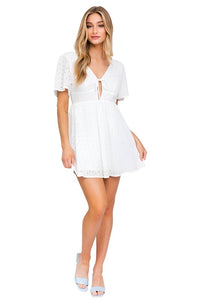 Short Sleeve Babydoll Style Dress