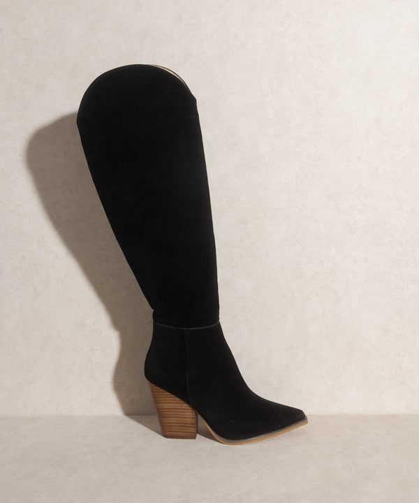 Clara - Knee-High Western Boots - The Lelia