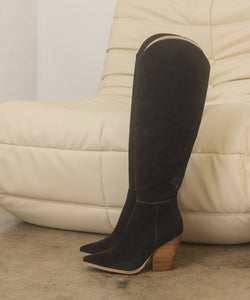 Clara - Knee-High Western Boots - The Lelia