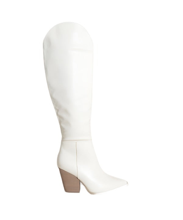 Clara - Knee-High Western Boots - The Lelia