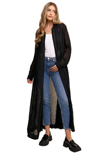 Long Button Down Shirt Maxi Dress