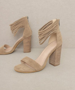 Blake - Strappy Ankle Wrapped Heel - The Lelia