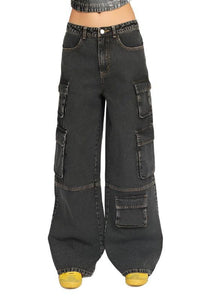 Cargo Low Waist Jeans - The Lelia