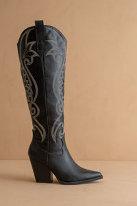 The Astrid - Knee High Cowboy Boots