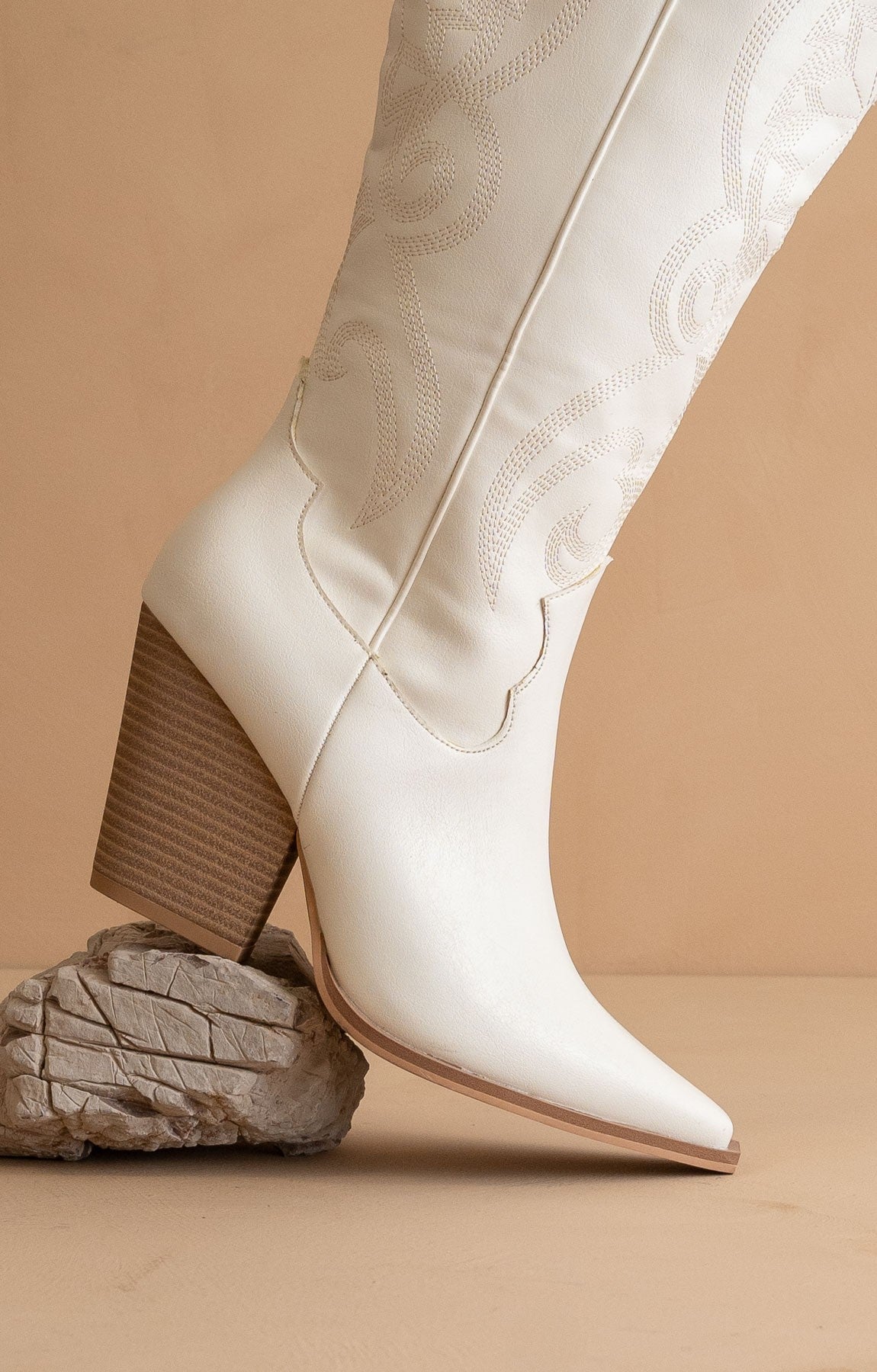 The Astrid - Knee High Cowboy Boots