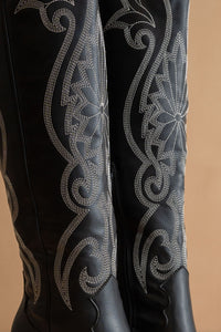 The Astrid - Knee High Cowboy Boots