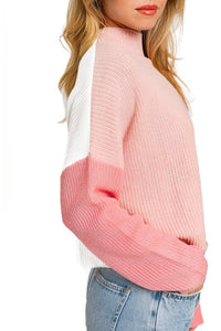 Color Block Oversize Sweater - The Lelia