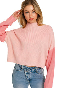 Color Block Oversize Sweater - The Lelia