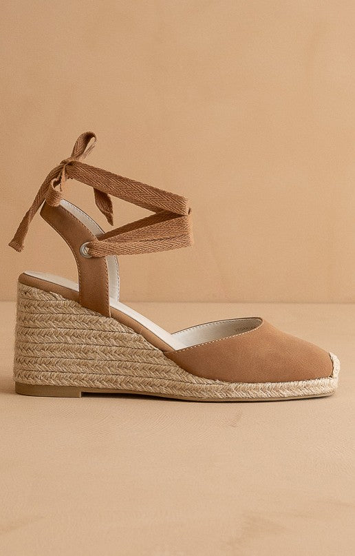 Alondra - Lace Up Espadrille Wedges