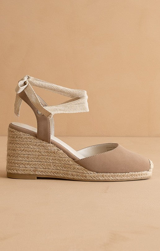 Alondra - Lace Up Espadrille Wedges