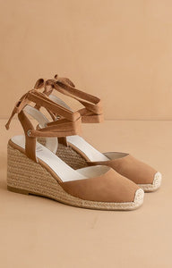 Alondra - Lace Up Espadrille Wedges