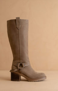 Leanne - Moto Knee High Boots