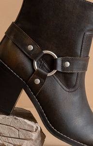 Cameron - Heeled Moto Chelsea Boots