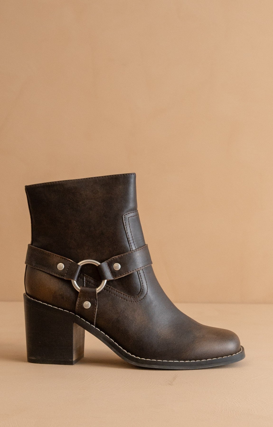 Cameron - Heeled Moto Chelsea Boots