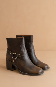 Cameron - Heeled Moto Chelsea Boots