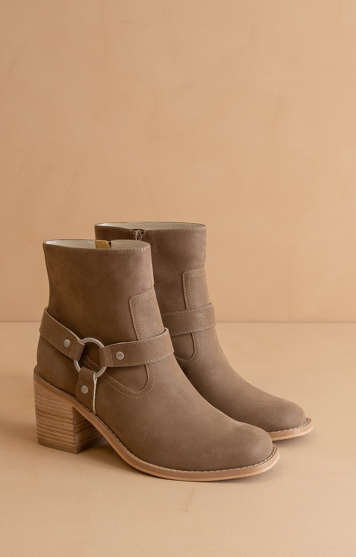 Cameron - Heeled Moto Chelsea Boots