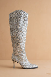 The Jewel - Knee High Sequin Boots