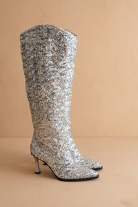 The Jewel - Knee High Sequin Boots