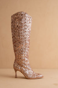 The Jewel - Knee High Sequin Boots