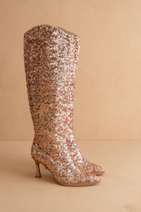 The Jewel - Knee High Sequin Boots
