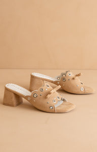 Bella - Scalloped Mules with Bow