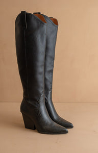 The Barcelona - Knee High Western Boots