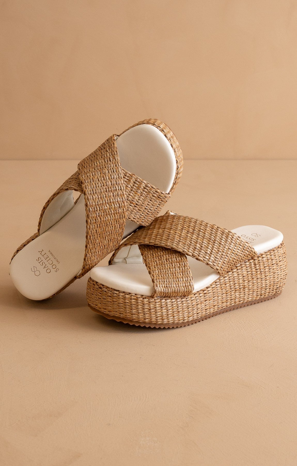 The Fresno - Raffia Platform Sandals