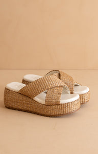 The Fresno - Raffia Platform Sandals