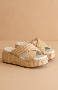 The Fresno - Raffia Platform Sandals