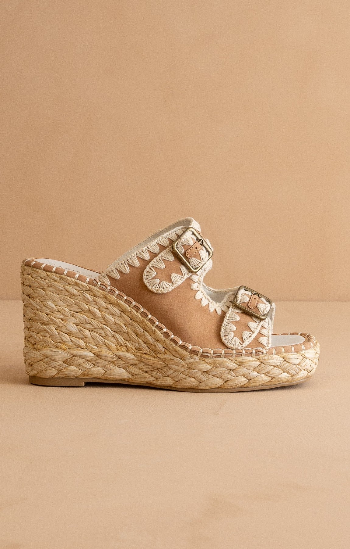 The Rae Embroidered Espadrille Wedges