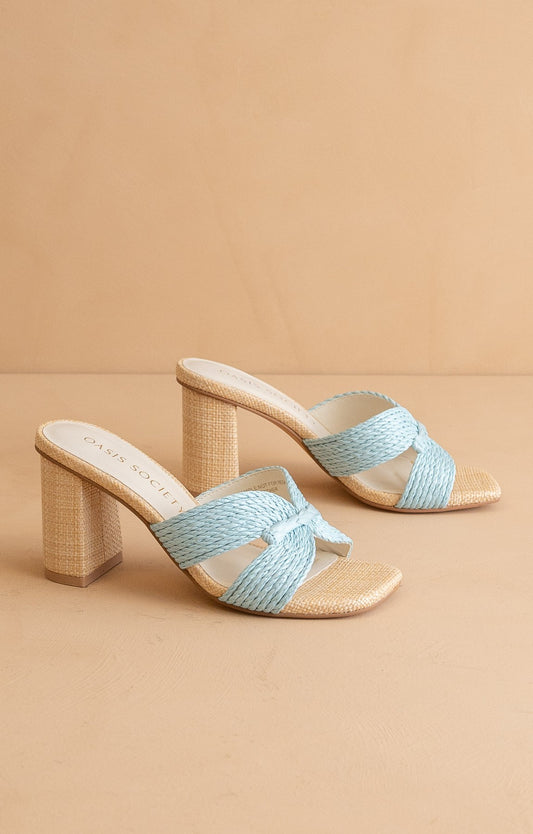 Santiago - Raffia Heels