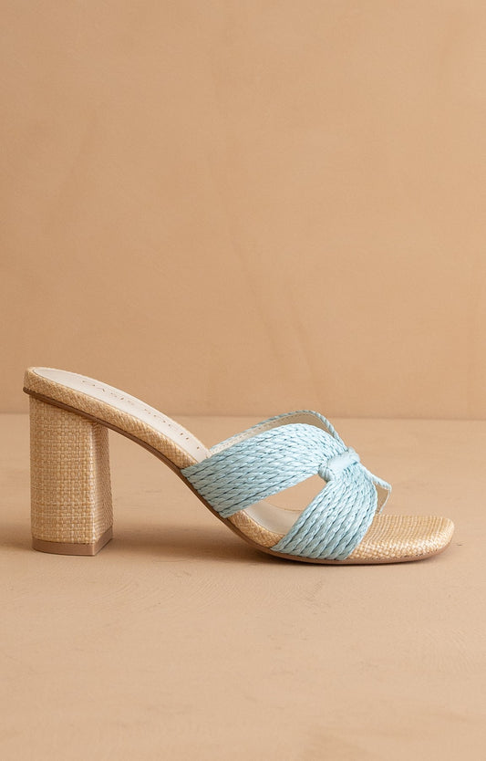 Santiago - Raffia Heels