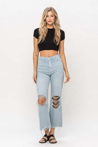 90"s Vintage Crop Flare Jeans - The Lelia