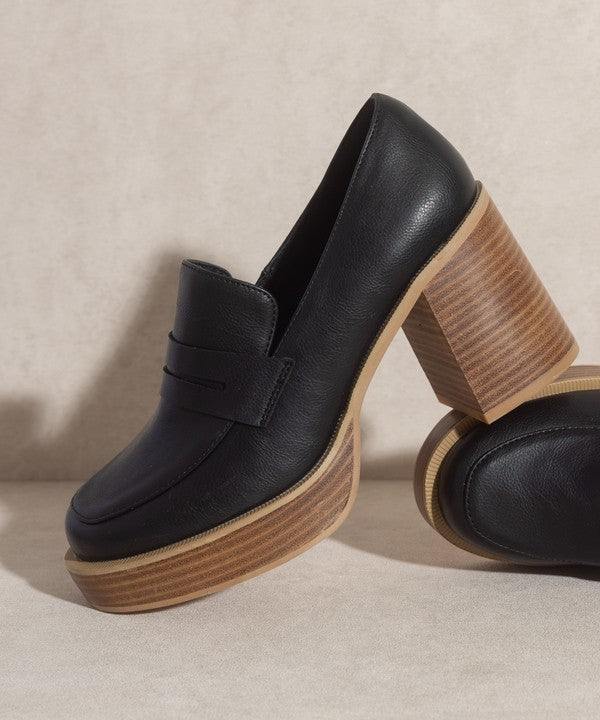 Hannah - Platform Penny Loafers