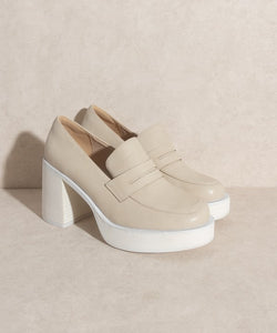 Hannah - Platform Penny Loafers