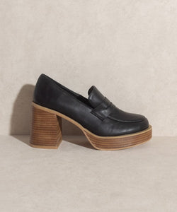 Hannah - Platform Penny Loafers