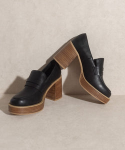 Hannah - Platform Penny Loafers