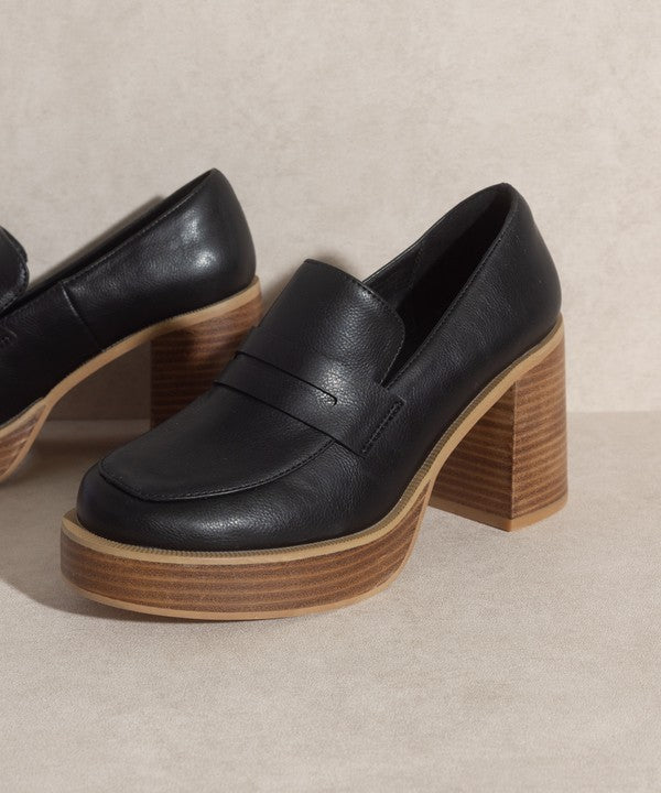 Hannah - Platform Penny Loafers