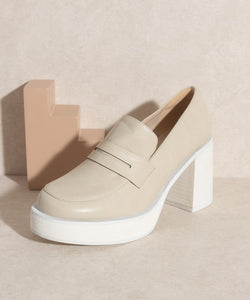 Hannah - Platform Penny Loafers