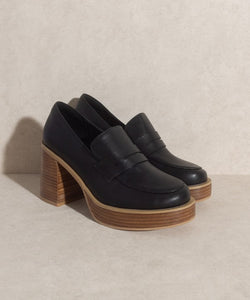 Hannah - Platform Penny Loafers