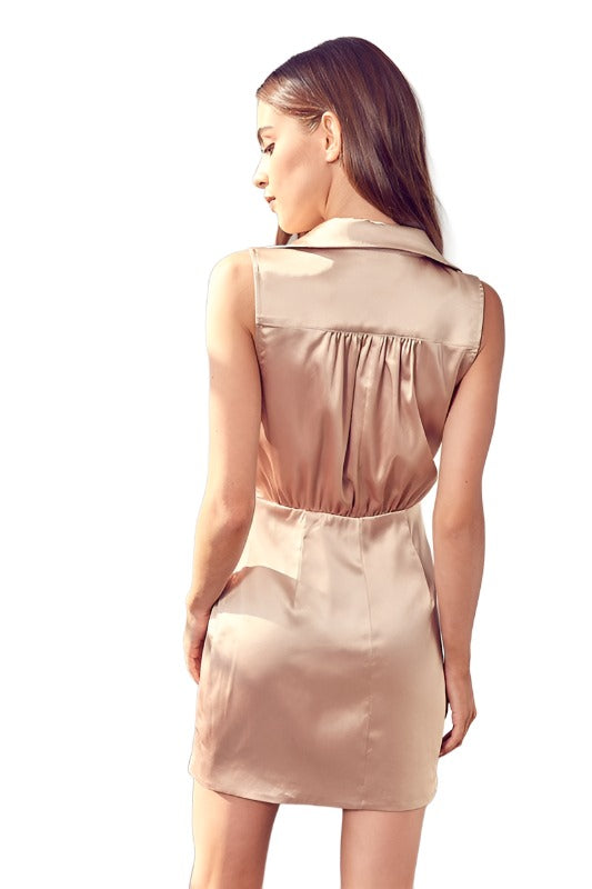 Collar Wrap dress - The Lelia
