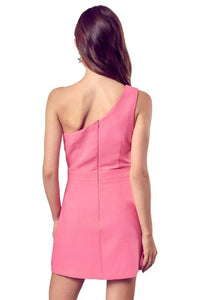 Asymmetric One Shoulder Dress - The Lelia