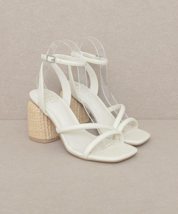 Alaia - Strappy Raffia Heel Sandal - The Lelia