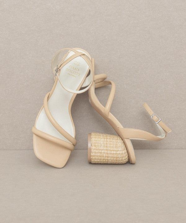 Alaia - Strappy Raffia Heel Sandal - The Lelia