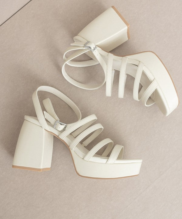 Talia - Strappy platform heel