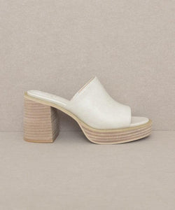 Camille - Platform Slide Heel - The Lelia