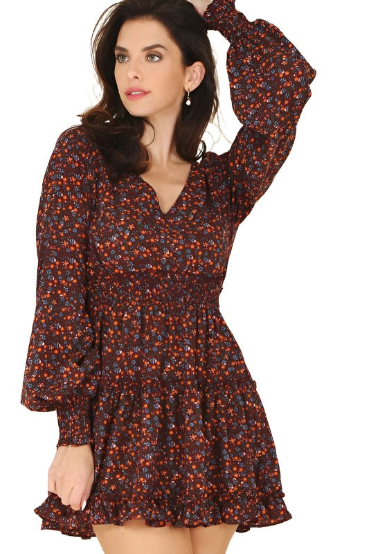 Ditsy floral mini dress - The Lelia