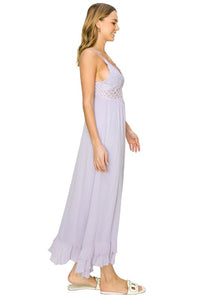 In Love Bustier Lace Maxi Dress